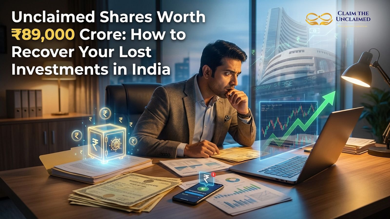 Unclaimed Shares Worth ₹89,000 Crore: How to Recover Your Lost Investments in India